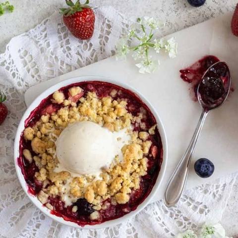Crumble aux baies