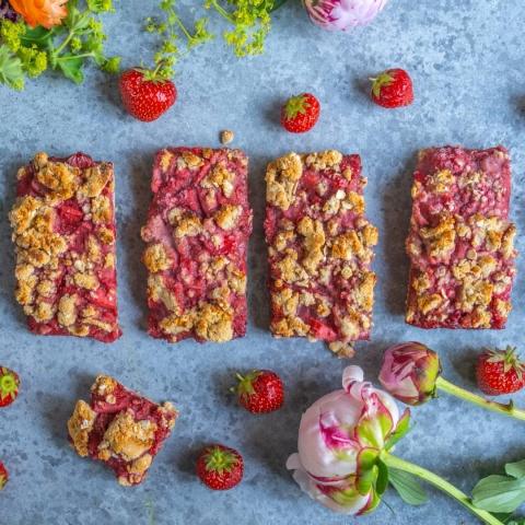 Barres à la fraise